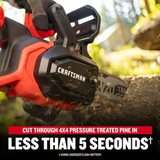 CRAFTSMAN 20-volt Max 12-in Brushless Battery 5 Ah Chainsaw (Battery and Charger Included)