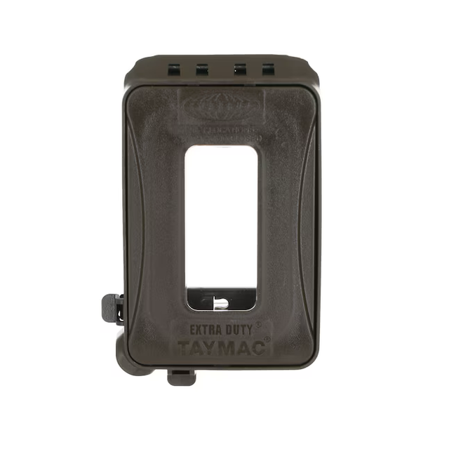 Hubbell 1-Gang Rectangle Bronze Plastic Electrical Box Cover