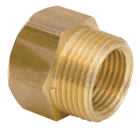 Eastman 3/4 in. FHT x 3/4 in. MIP Tapped 1/2 in. FIP Brass Hose-To-Pipe Adapter