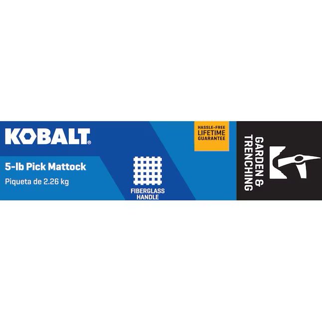 Kobalt 5-lb-Stahlhacke mit Fiberglasgriff 