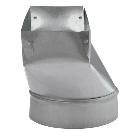 IMPERIAL 6-in 30 Gauge Galvanized Steel Round Straight Register Duct Boot