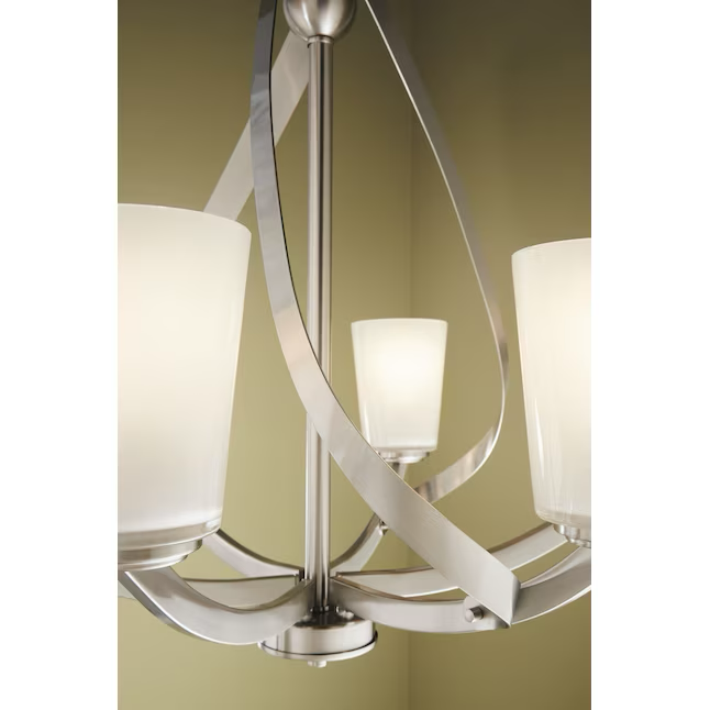 Kichler Layla 6-Light Brushed Nickel Transitional Dry Rated Chandelier