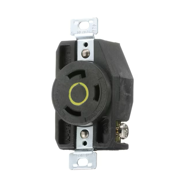 Eaton Arrow Hart 30-Amp 125-volt Industrial Duplex Outlet, Yellow