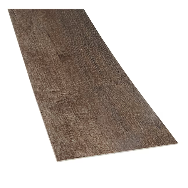 Style Selections Mellbrooke Brown 3-mil x 6-in W x 36-in L Water Resistant Peel and Stick Luxury Vinyl Plank Flooring (21-sq ft/ Carton)