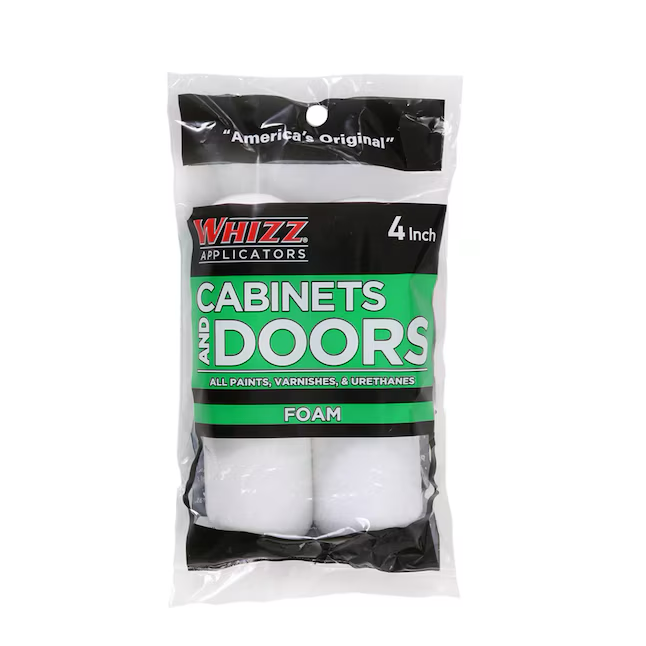 WHIZZ 4-in Cabinet and Door Foam Mini Paint Roller (2-Pack)