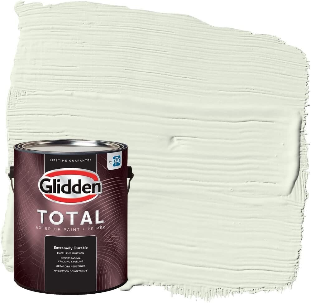 Pintura e imprimador para exteriores Glidden Total semibrillante, algodoncillo