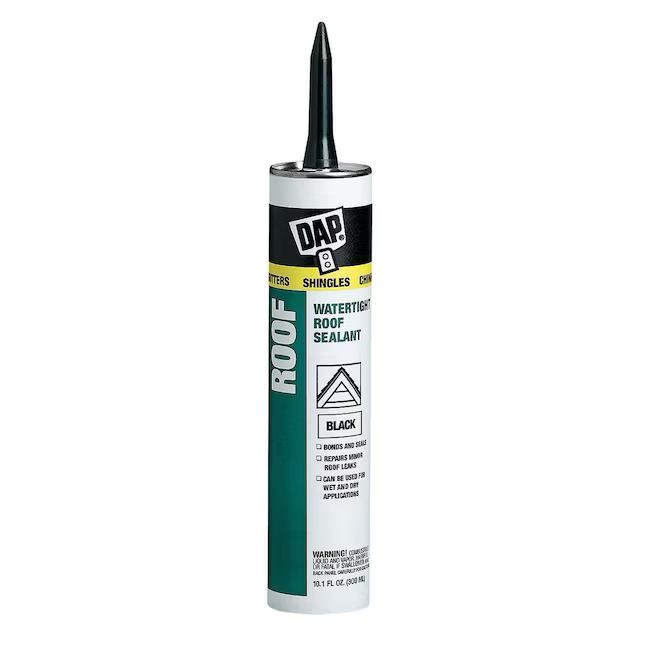 DAP Roof Sealant 10.1-oz Black Paintable Advanced Sealant Caulk