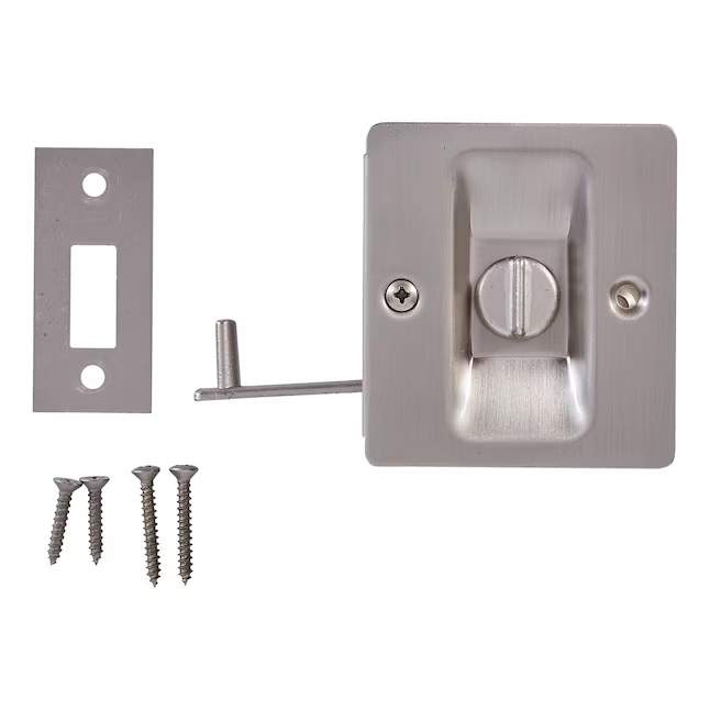 National Hardware 2.75-in Satin Nickel Pocket Door Pull