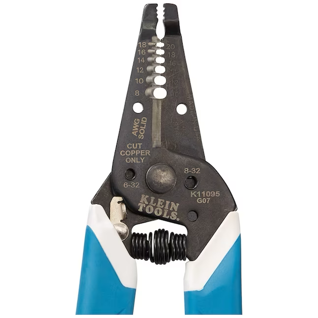 Klein Tools Klein-Kurve Wire Stripper Wire Cutter/Stripper, 8-18 Awg Solid, 10-20 Awg Stranded