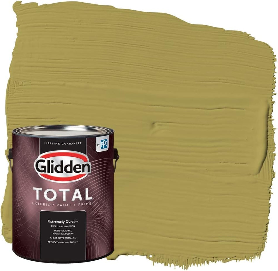 Glidden Total Exterior Paint & Primer Semi-Gloss, Gremlin