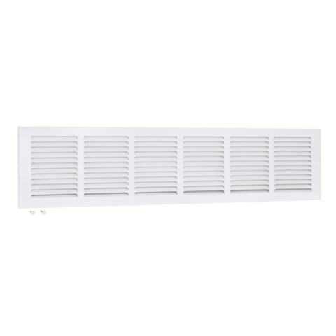 EZ-FLO 30 in. x 6 in. (Duct Size) Steel Return Air Grille White