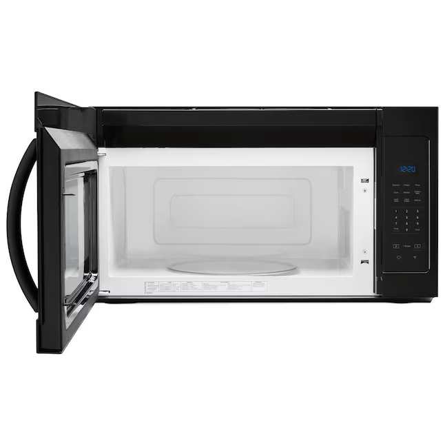 Whirlpool 1.7-cu ft 1000-Watt Over-the-Range Microwave (Black)