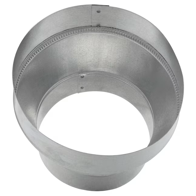 IMPERIAL 8-in 30 Gauge Galvanized Steel Round Duct Reducer