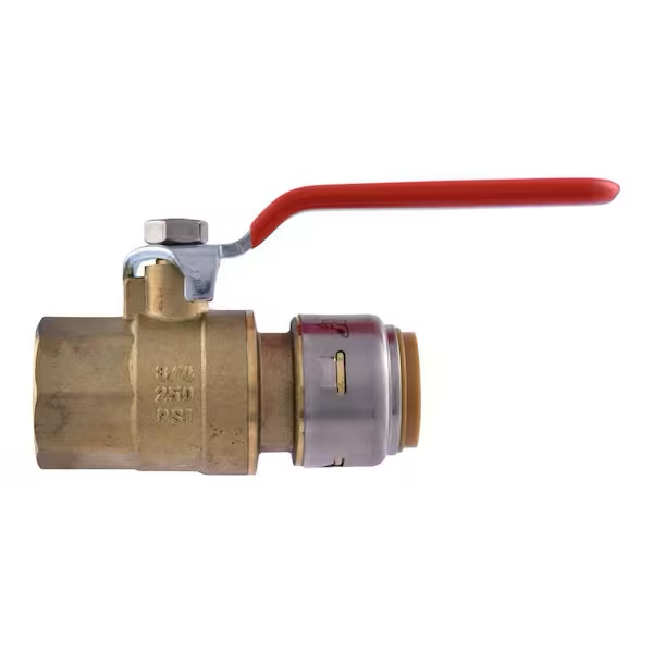 SharkBite Max 3/4 in. Brass Push-to-Connect x FIP Ball Valve