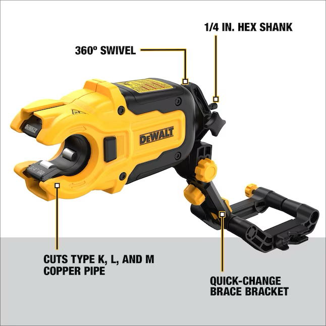 DEWALT 1/2-in to 1-in Copper Pipe Cutter Attachment