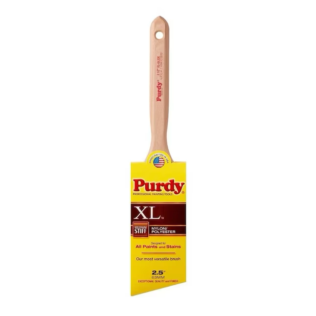 Purdy XL Glide 2-1/2 Zoll wiederverwendbarer Winkelpinsel aus Nylon-Polyester-Mischung (Zierpinsel)