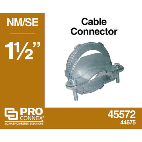 Conector de entrada de servicio con abrazadera de zinc fundido a presión de 1-1/2 pulg. Sigma ProConnex