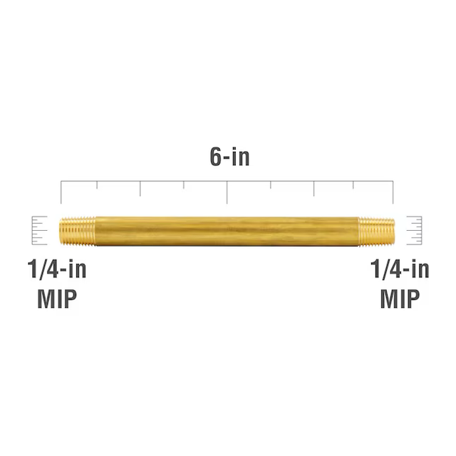 Proline Series 1/4-in x 1/4-in Threaded Male Adapter Nipple Fitting