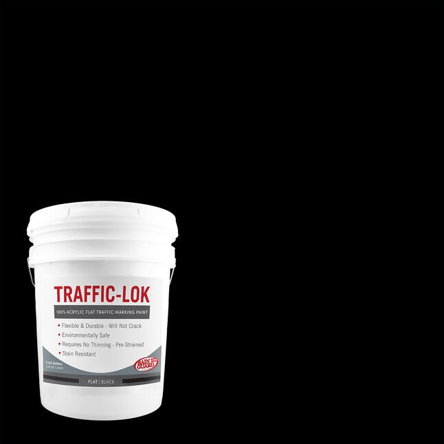 RainguardPro Traffic-Lok Black/Flat Acrylic Striping Paint