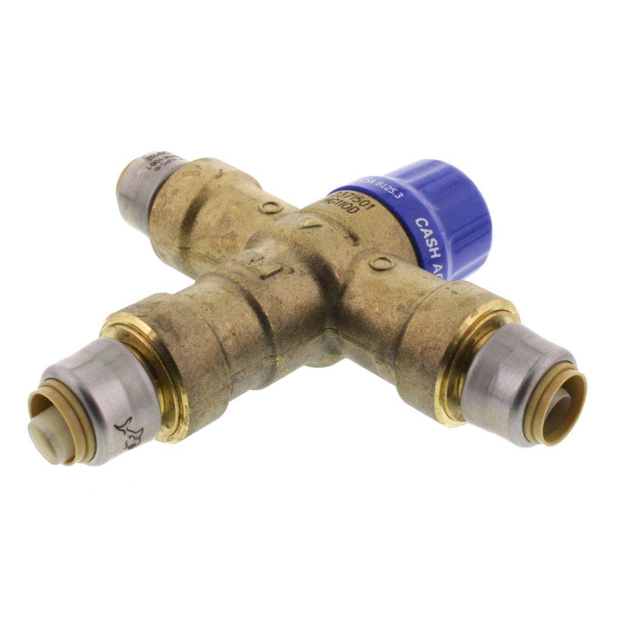 SharkBite 3/4 in. Push-to-Connect Brass Heat Guard 110-D Thermostatic Mixing Valve