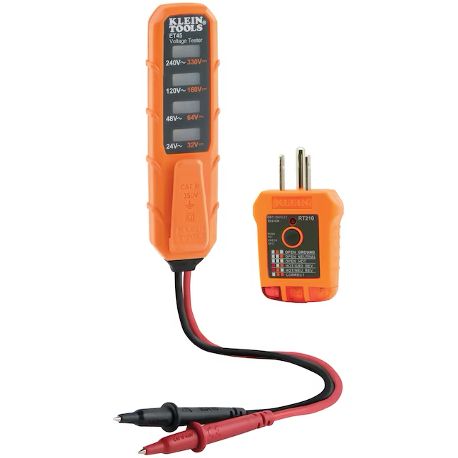 Klein Tools LED Receptacle Tester Kit 240-Volt