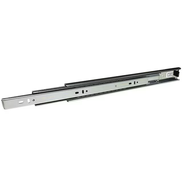 Richelieu 18-in Side Mount 100-lb Load Capacity Silver Drawer Slide (2-Pieces)