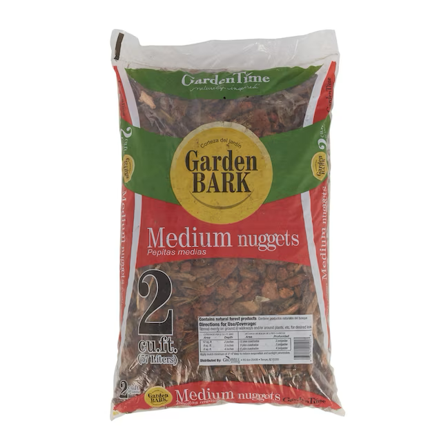 Garden Time 2-cu ft Light Brown Garden Bark