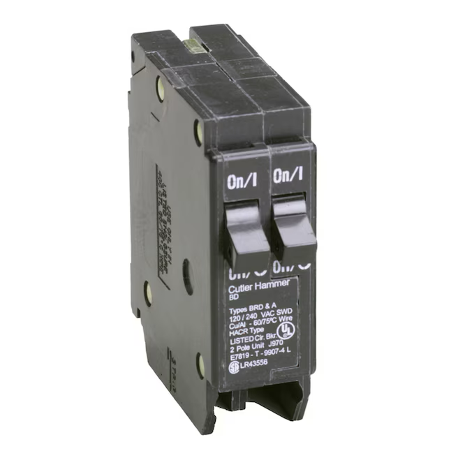 Eaton Type BR 20-Amp 2-Pole Tandem Circuit Breaker