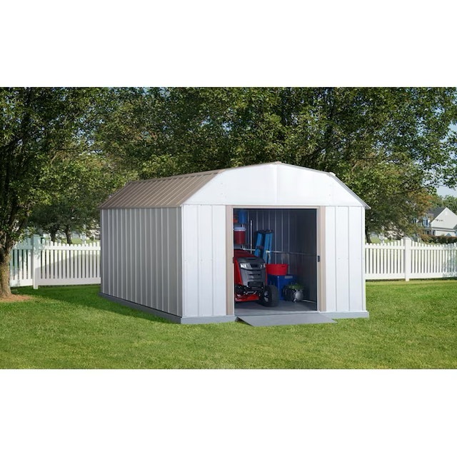 Arrow 10-ft x 14-ft Lexington Galvanized Steel Storage Shed