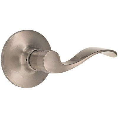 Wave Passage Door Lever 2-3/8" and 2-3/4" Backset Grade 3 Satin Nickel