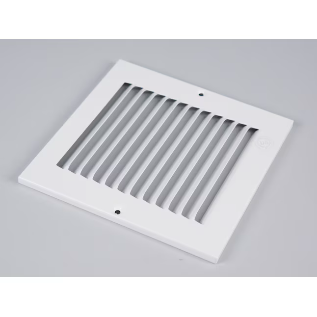 RELIABILT 6-in x 6-in Steel White Sidewall/Ceiling Grille