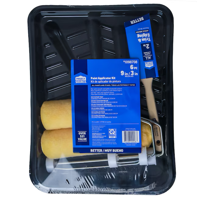 Kit de 6 rodillos de pintura de poliéster para proyectos Better