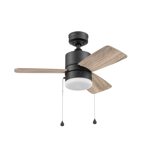 Harbor Breeze Monroem 32-in Bronze Indoor Propeller Ceiling Fan with Light (3-Blade)