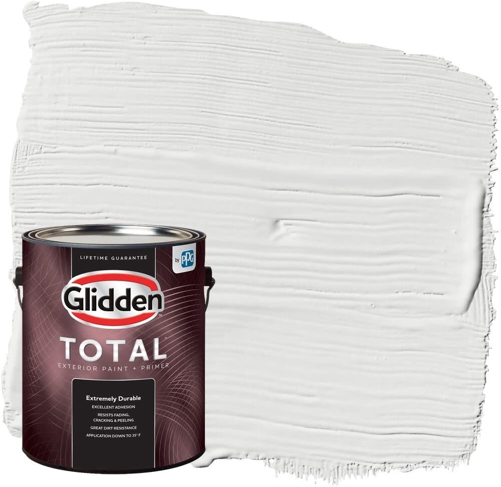 Glidden Total Exterior Paint & Primer Semi-Gloss, Aria