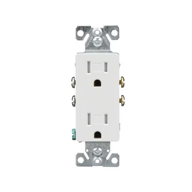 Eaton Tomacorriente para decoración residencial de 15 amperios y 125 voltios, color blanco (paquete de 10)