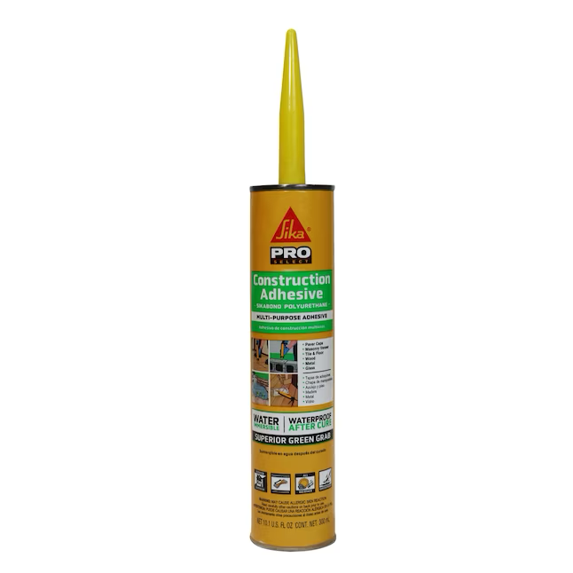 Sika SikaBond Gray Polyurethane Interior/Exterior Construction Adhesive (10.1-fl oz)