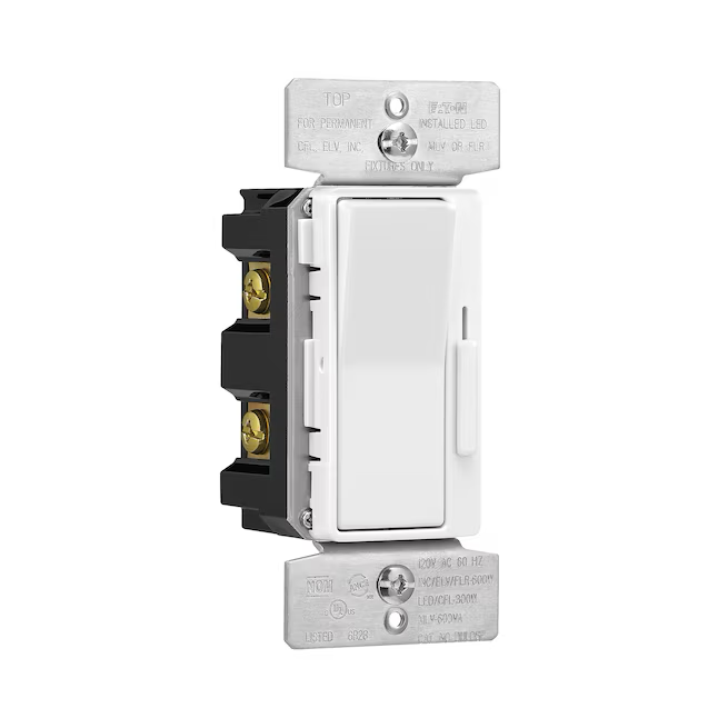 Eaton Universal-Dimmer für 1-polige/3-Wege-LED-Dekorationslichter, Weiß/Helle Mandel/Elfenbein