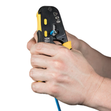 Klein Tools Ratcheting Cable Crimper for Pass-Thru(TM) Data Crimper