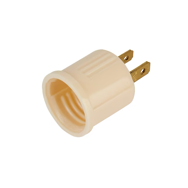 Project Source 660-Watt Off-white Medium Light Socket Adapter