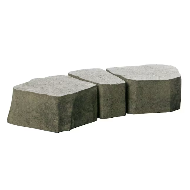 Oldcastle Haloedge 17-in L x 5.25-in W x 3-in H Gray Concrete Curved Edging Stone