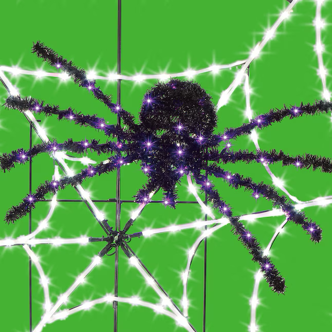 Haunted Living 5-ft LED Spider Web Porch Decoration