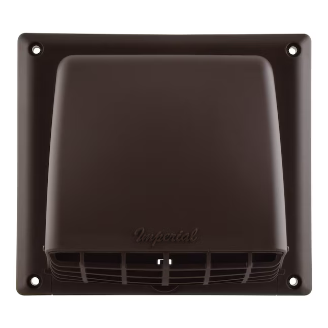 IMPERIAL 4-in dia Plastic Preferred with Guard Dryer Vent Hood