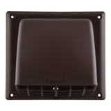 IMPERIAL 4-in dia Plastic Preferred with Guard Dryer Vent Hood