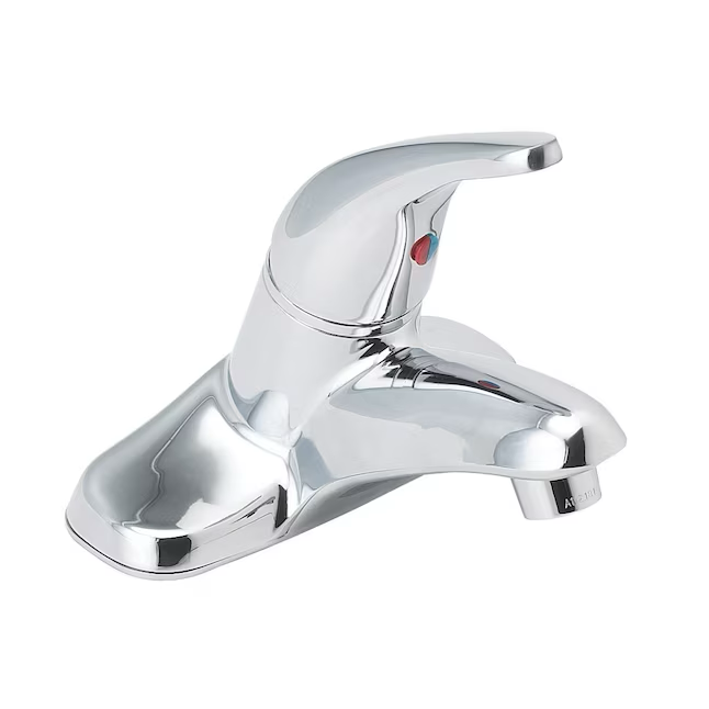 EZ-FLO Prestige Chrome 4-in centerset 1-handle Bathroom Sink Faucet with Drain and Deck Plate