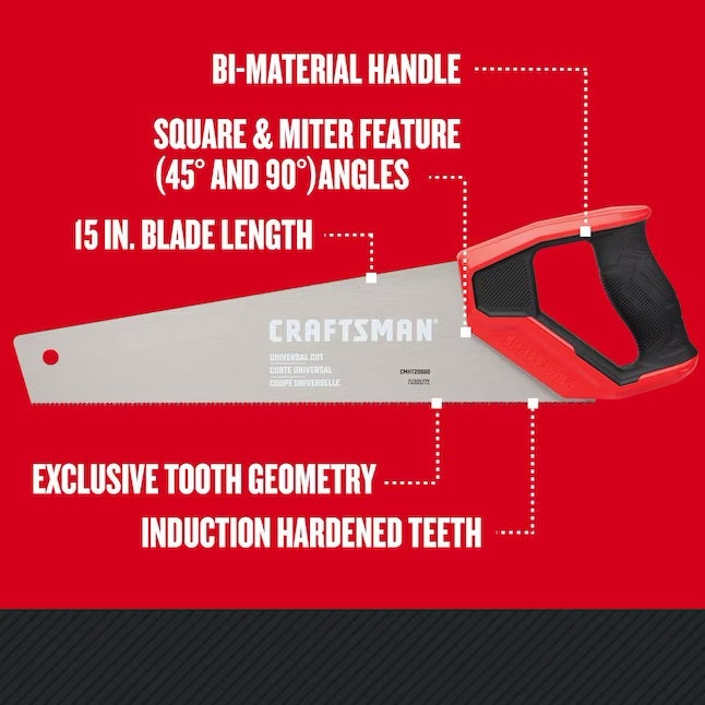 CRAFTSMAN 15-in Medium Cut Tooth Saw