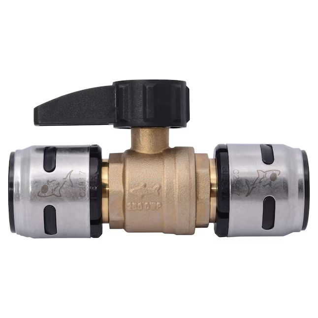 SharkBite EvoPEX 1 in. Brass Push-to-Connect Ball Valve