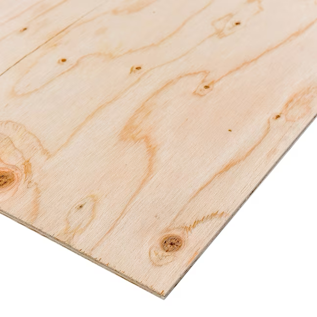 1/4-in x 2-ft x 4-ft Pine Sanded Plywood