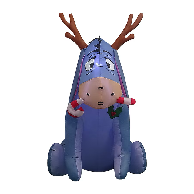 Disney 4-ft LED Eeyore with Candy Cane Christmas Inflatable