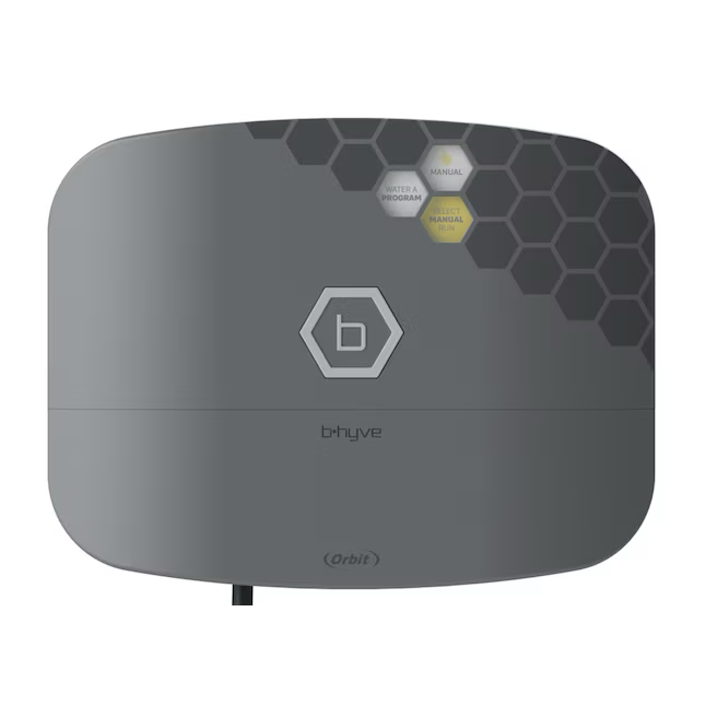 Temporizador de riego inteligente para interiores y exteriores compatible con Wi-Fi digital Orbit de 8 estaciones