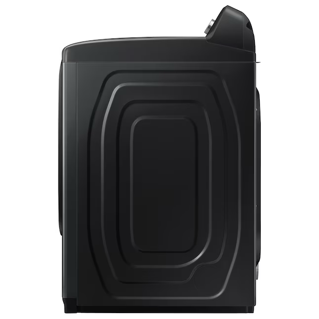 Secadora eléctrica inteligente Samsung de 7.4 pies cúbicos (negro cepillado)